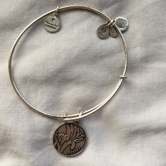 Alex and Ani silver "sister" bracelet