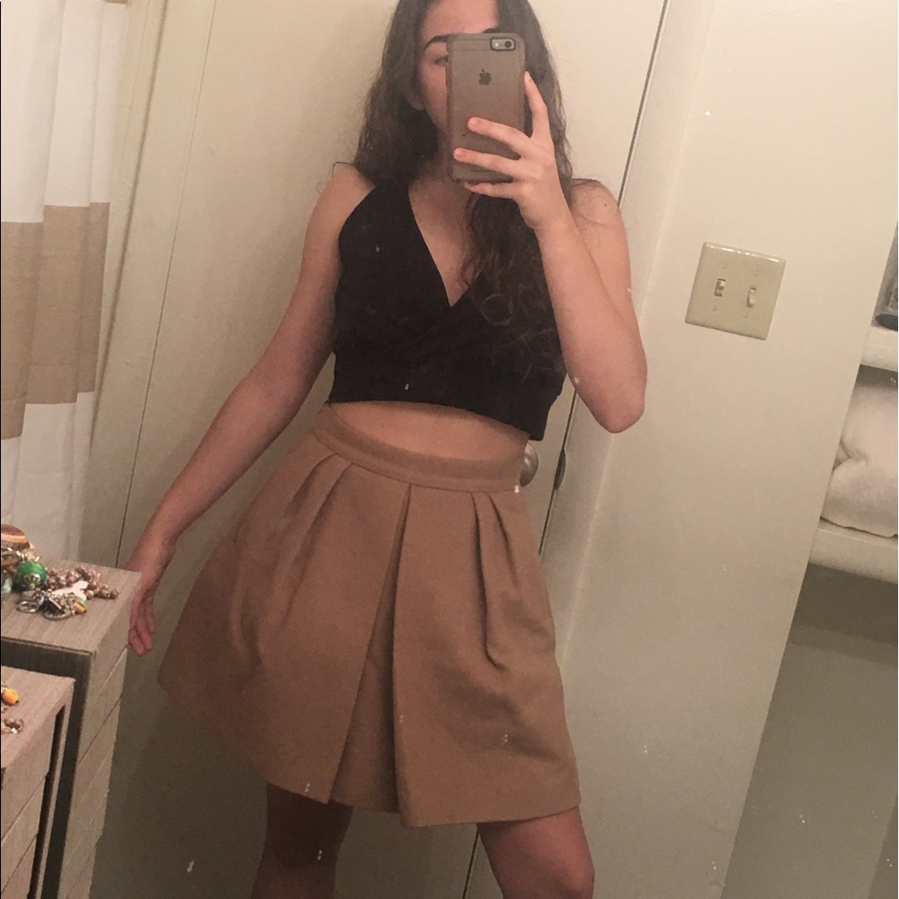 Stella McCartney pleated wool short skirt