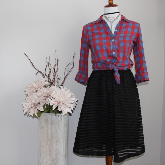 Three Bird Nest Dresses & Skirts - 🎉HP🎉Black Circle Midi Skirt