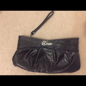 XOXO Black Wristlet