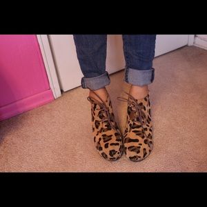 Leopard Platform Boots