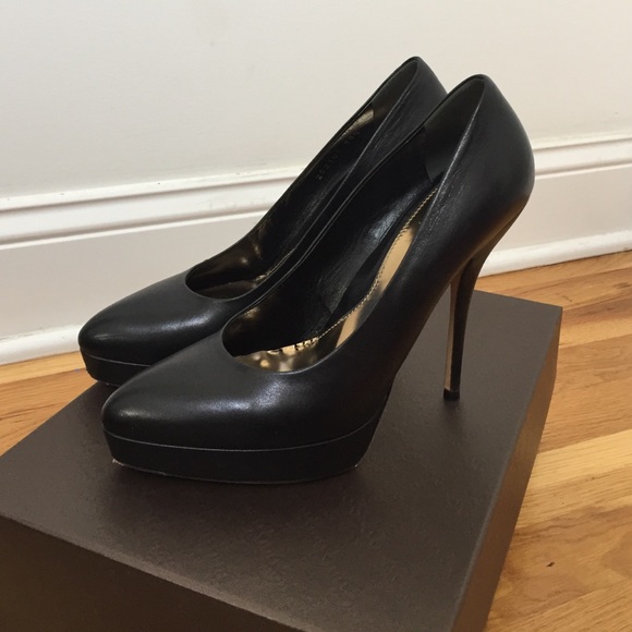 Black Gucci Nappa Steve Pumps 👠 - Picture 2 of 4