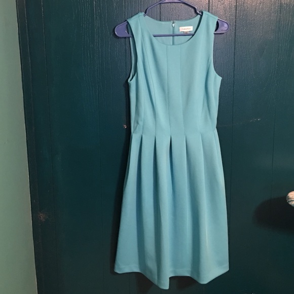 Blue Calvin Klein dress