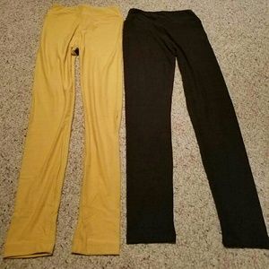 2 pair Lularoe Tween Leggings Never Worn