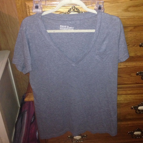 Gray women's v neck
