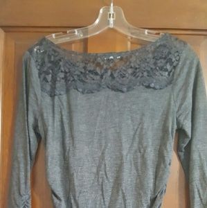Maurice's 3/4 length sleeve shirt with lace