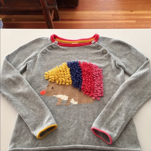 Mini Boden Hedgehog Sweater size 9-10