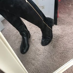 Over the knee black MK boots