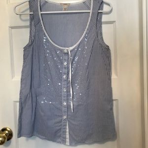 J. Crew Sequin Bib Cami