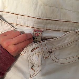 True religion white skinny jeans