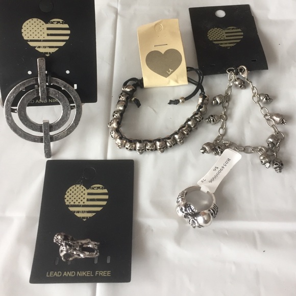 Gothic Skull Jewelry Bundle NWT