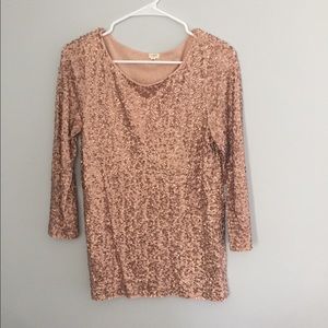 J crew sequined top