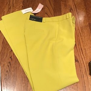 Chartreuse Logan trousers from Banana Republic