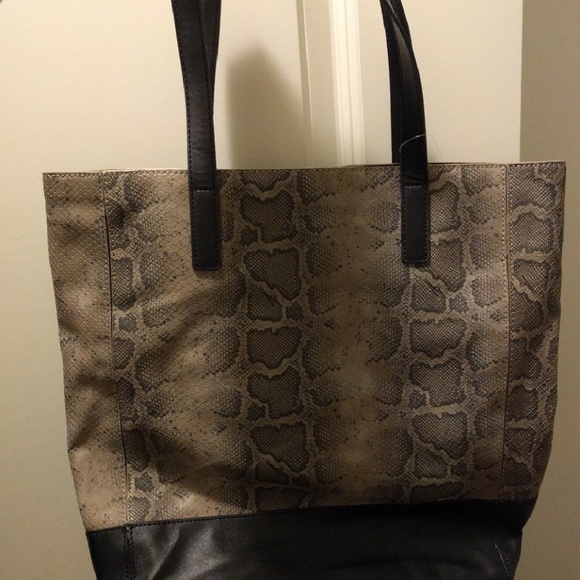 Snake print purse