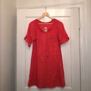 Anthropologie Coral Smock Tunic Dress (Mermaid)