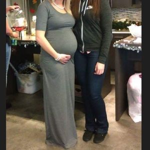 Grey motherhood maternity maxi dress