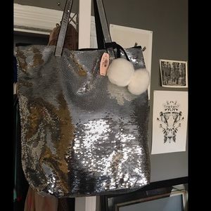 Sequin VS tote bag