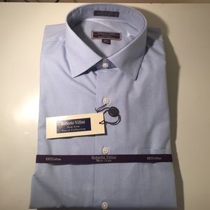 Men's NEW 16 1/2" Long Sleeve Light Blue