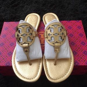 Tory Burch Gold Miller sandals
