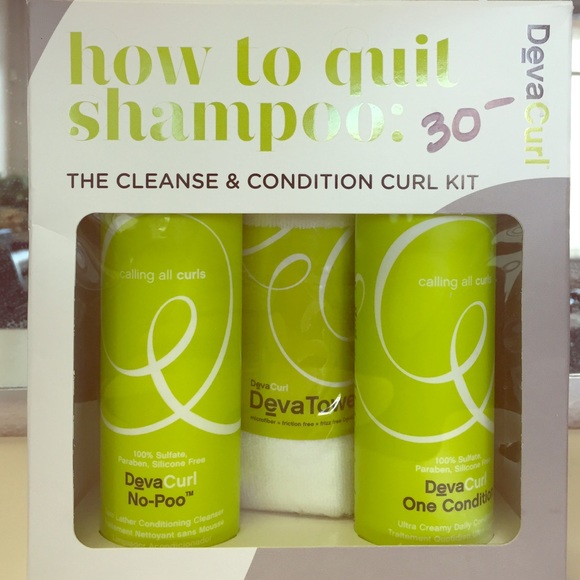 NWT Deva Curl shampoo and conditioner, Deva towel