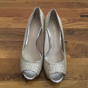 Audrey Brooke Peep Toe Pumps