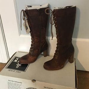 Frye Villager Lace Up Boots