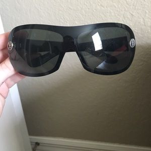 Electric oversize sunglasses.