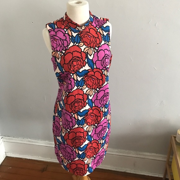 ASOS Flower Print dress with cut out back. Size 12