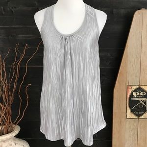 Silver Wrinkle Top