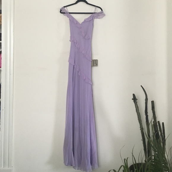 Shelli Segal Lavender romantic gown