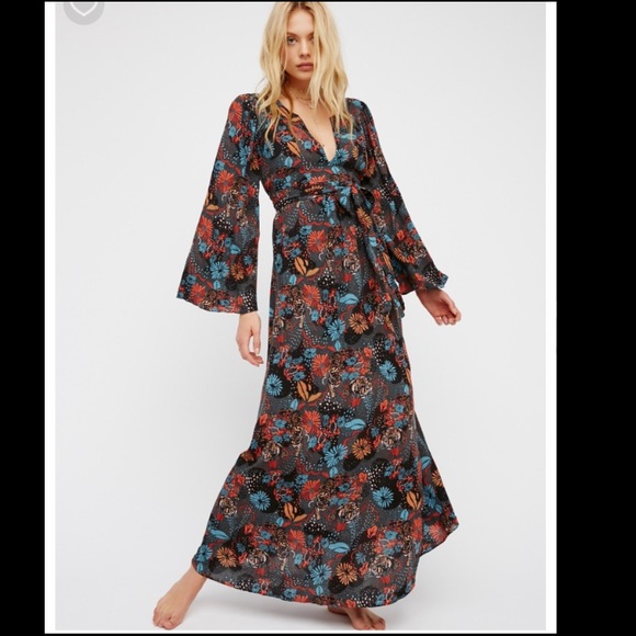 NWT Wild Laurel Maxi Dress Jungle Combo XS - Picture 2 of 4