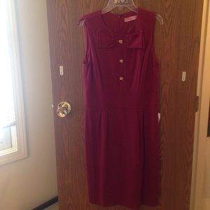 Beautiful wine colored cocktail dress