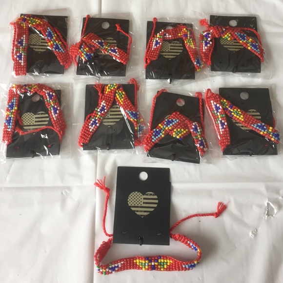 Brandy Melville beaded Aztec bracelets lot of 9