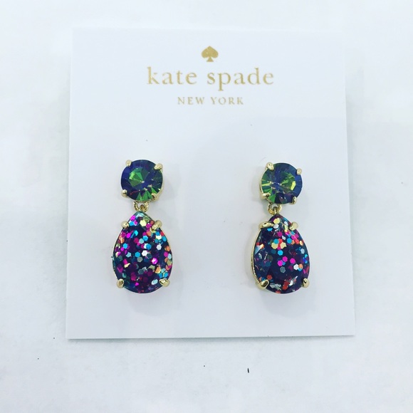 kate spade Jewelry - 🎉HP🎉Kate Spade Glitter Drop Earrings