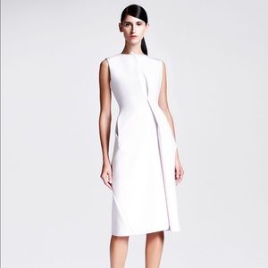 Jil Sander white scuba dress