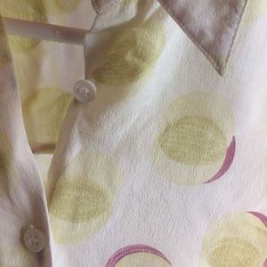 BCBG Silk shirt with moons