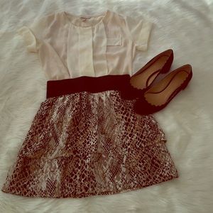 Aqua Dresses & Skirts - Animal print aqua mini skirt Aqua Dresses & Skirts - Animal print aqua mini skirt