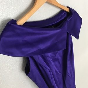 Purple Satin Dress