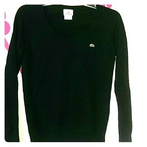 Lacoste 100% cotton black sweater EU 40 US small