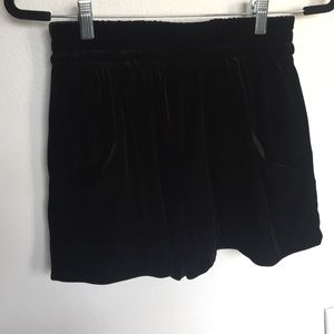 Zara velvet shorts