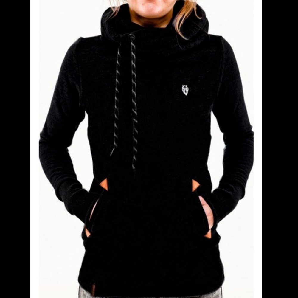 ✨JUST IN!✨New Black Hooded Long Sleeve Sweatshirt