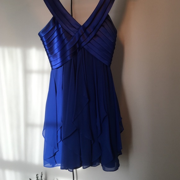 BCBG silk blue dress