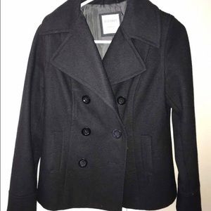 Black Peacoat from Old Navy