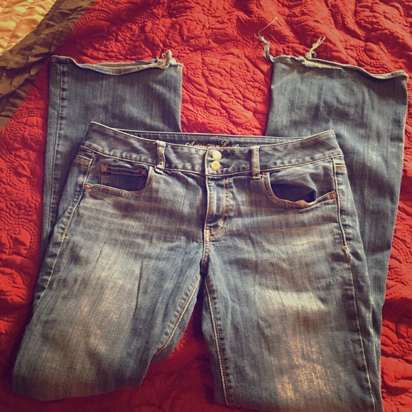 American Eagle size 12 long "artist" jeans