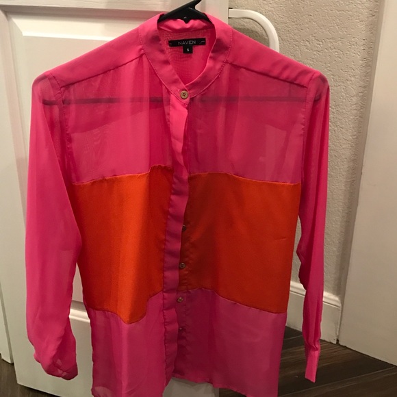 Maven color block blouse - Picture 1 of 2