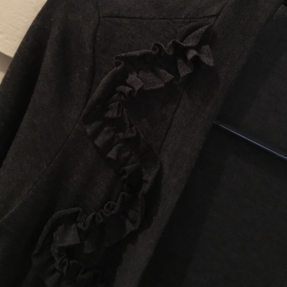 Grey Ruffle Cardigan - Picture 3 of 3