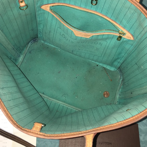 🎈🎈SOLD🎈🎈 LV neverfull mono turquoise - Picture 2 of 4