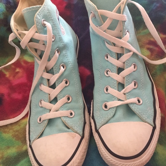 Teal blue converse