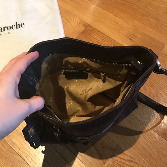 Guy Laroche Bags Guy Laroche Brown Suede Bag Poshmark