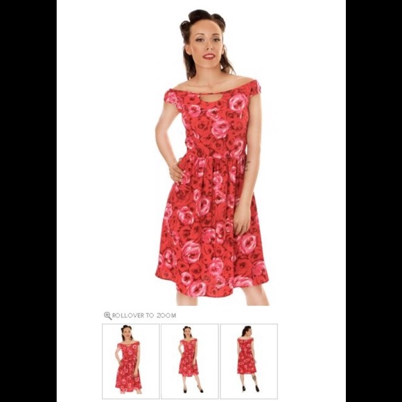 Retrolicious Red Roses dress